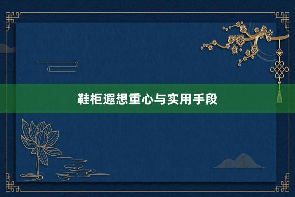 鞋柜遐想重心与实用手段